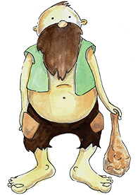 Obr thorp postava z knihy Ostrov Socci - Dětská kniha pro děti - čtení pro děti